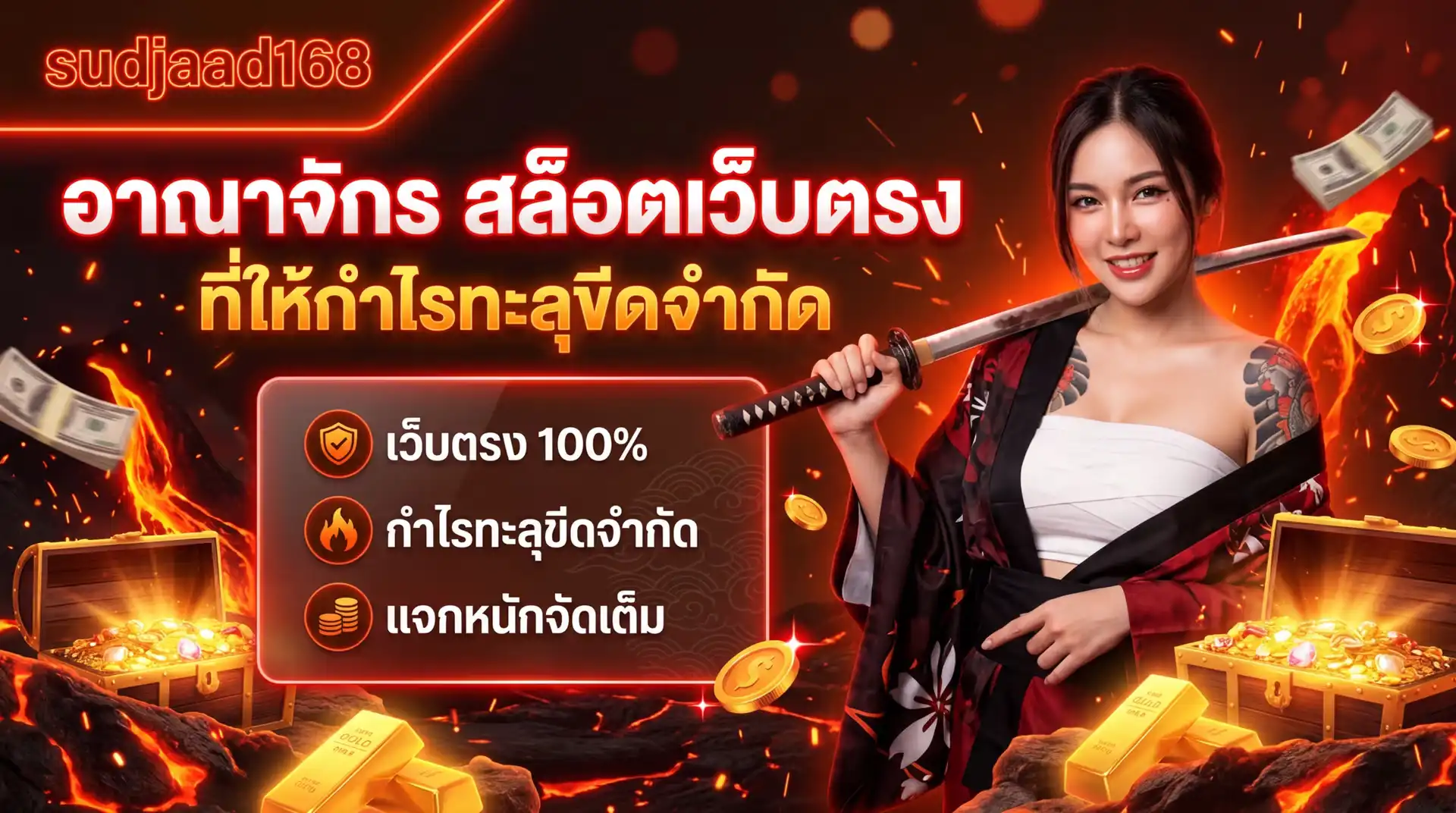 sudjaad168 อาณาจักร สล็อตเว็บตรง ที่ให้กำไรทะลุขีดจำกัด